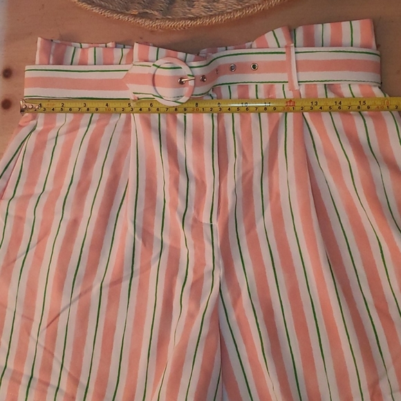 NWT June & Hudson Paperbag Belted Shorts (Large) - Picture 9 of 11